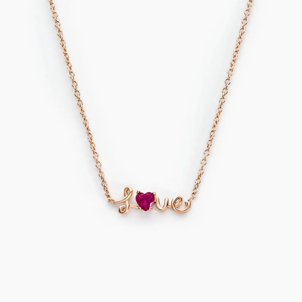 Collier Olufe Argent Rose Oxyde De Zirconium
