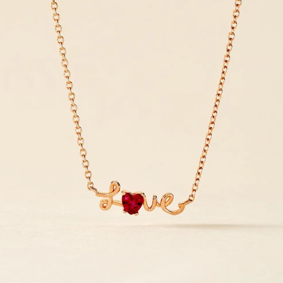 Collier Olufe Argent Rose Oxyde De Zirconium