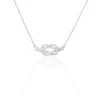 Collier Ondine Or Blanc Diamant