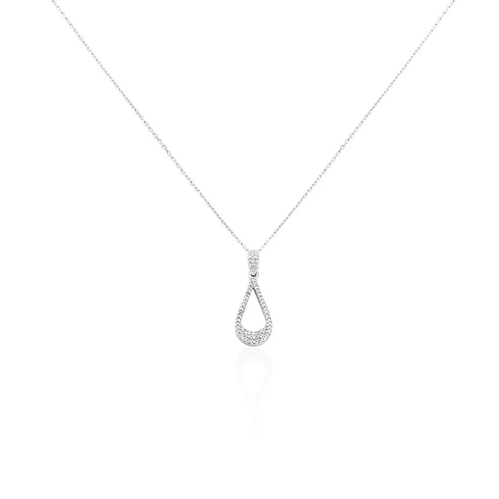 Collier Or Blanc Abilene Diamants