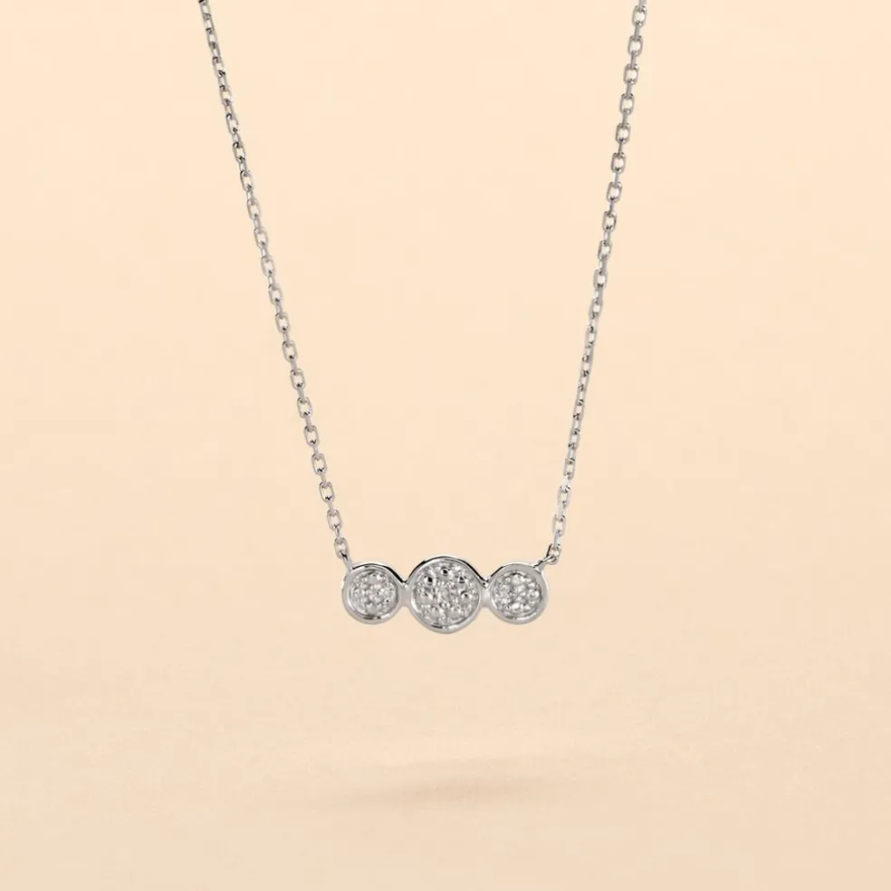 Collier Or Blanc Abital Diamants