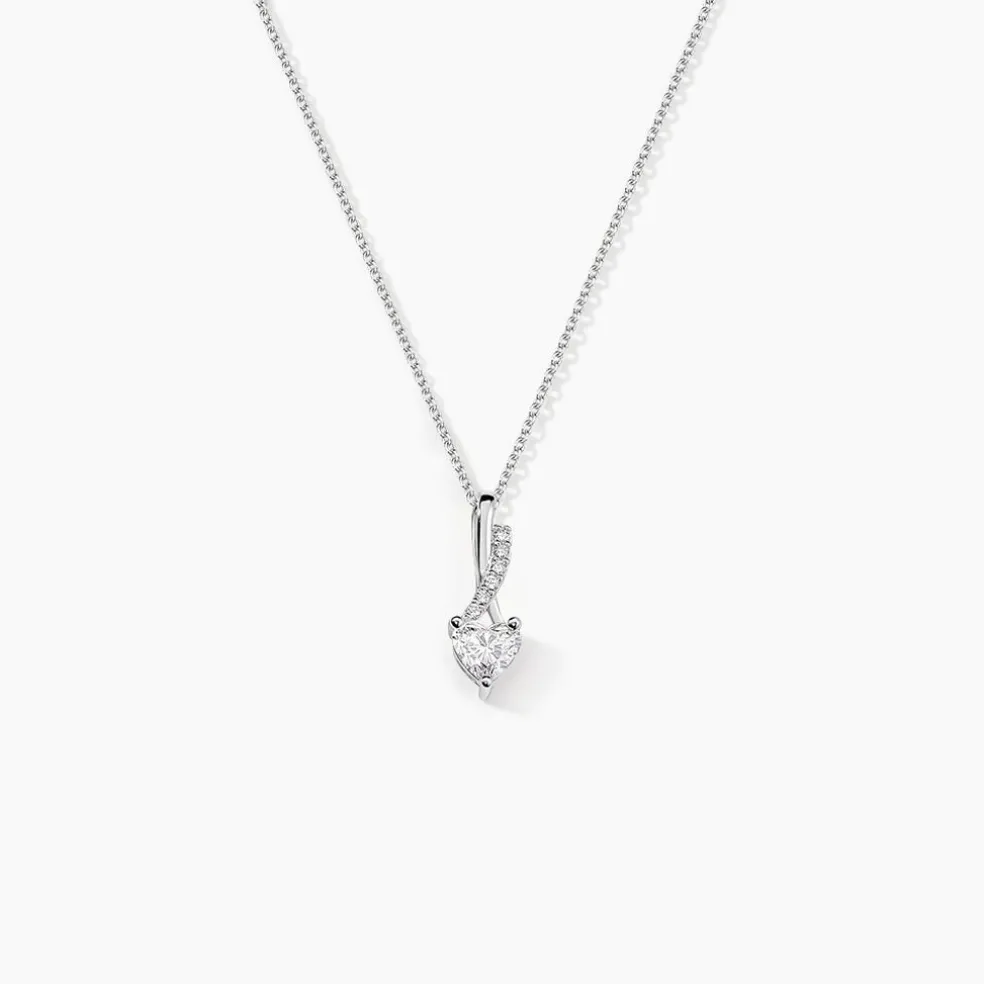 Collier Or Blanc Alethea Diamants Synthétiques