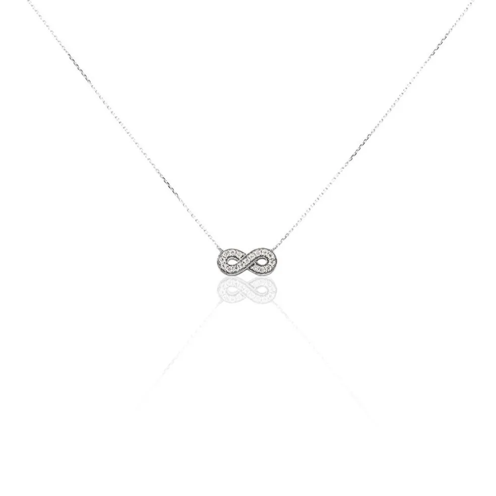 Collier Or Blanc Chlotildane Diamants