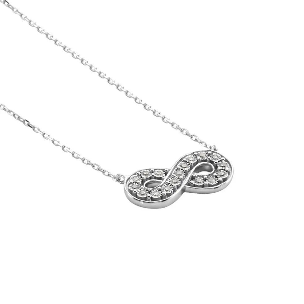 Collier Or Blanc Chlotildane Diamants