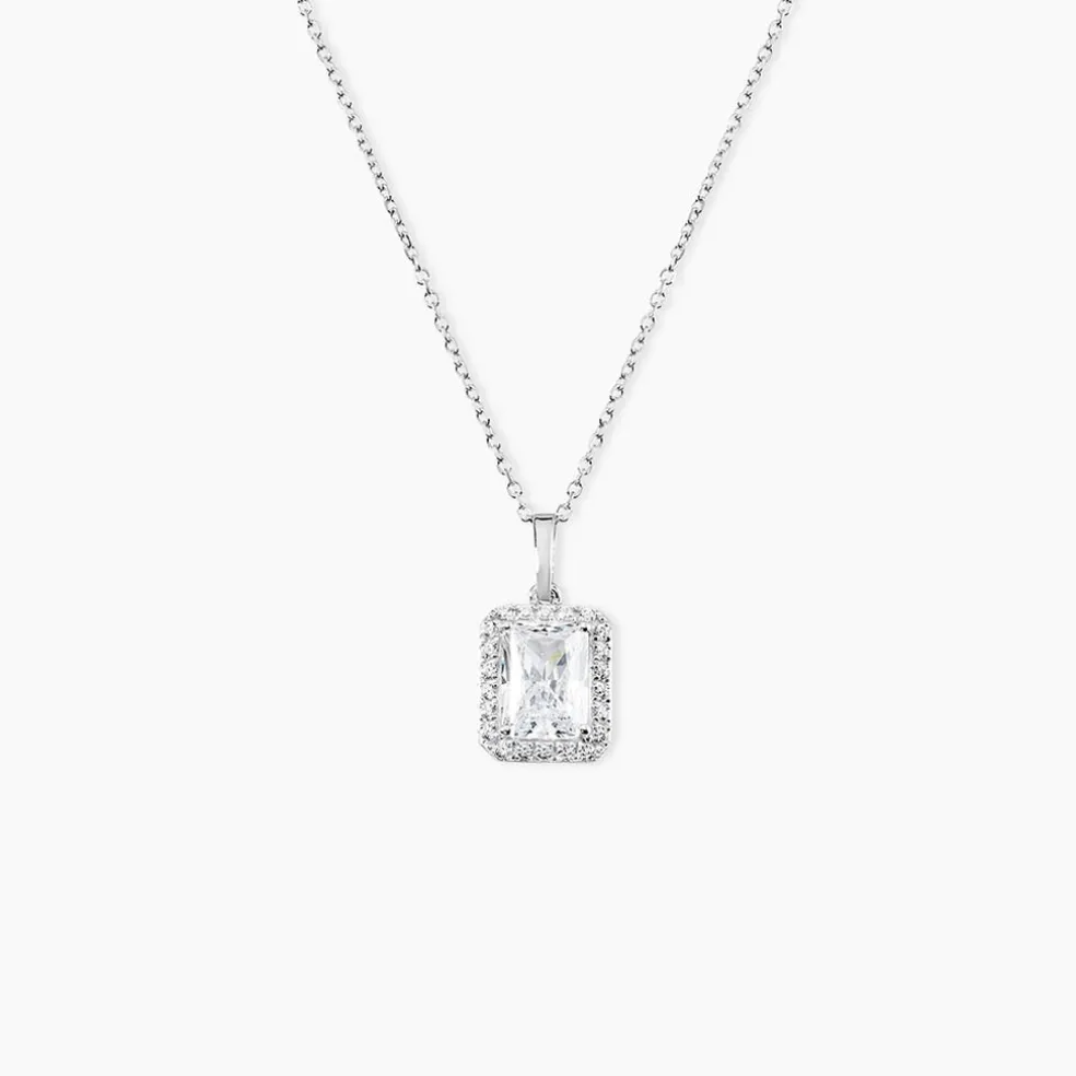 Collier Or Blanc Goulven Oxyde De Zirconium