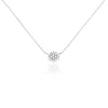 Collier Or Blanc Kristel Oxydes De Zirconium