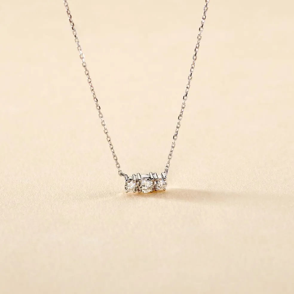 Collier Or Blanc Sabine Diamants