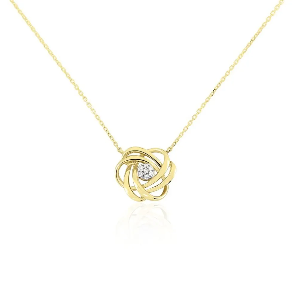 Collier Or Jaune Afua Diamants