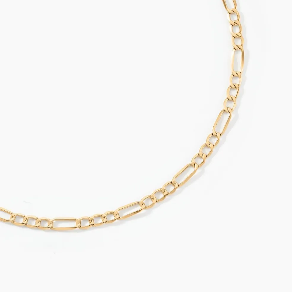 Collier Or Jaune Cameo Maille Alternée 1/3