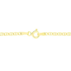 Collier Or Jaune Capucin Maille Marine