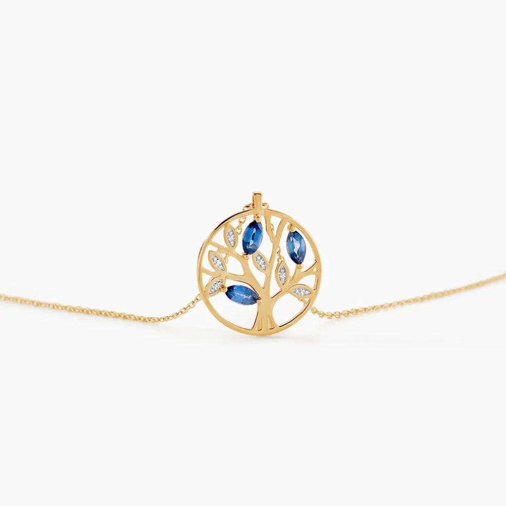 Collier Or Jaune Elsebein Saphirs