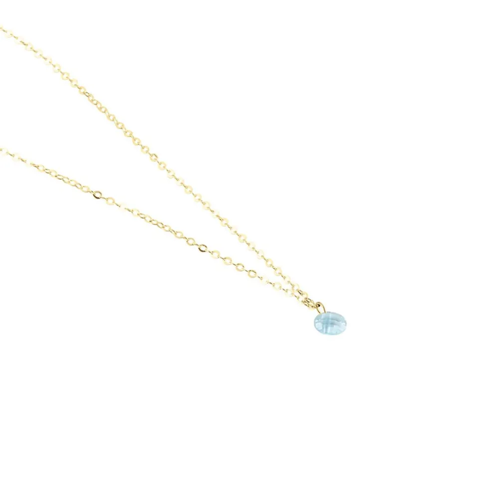 Collier Or Jaune Emilee Oxyde De Zirconium