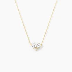 Collier Or Jaune Isidor Oxydes De Zirconium
