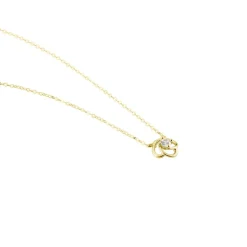 Collier Or Jaune Lazarus Oxyde De Zirconium