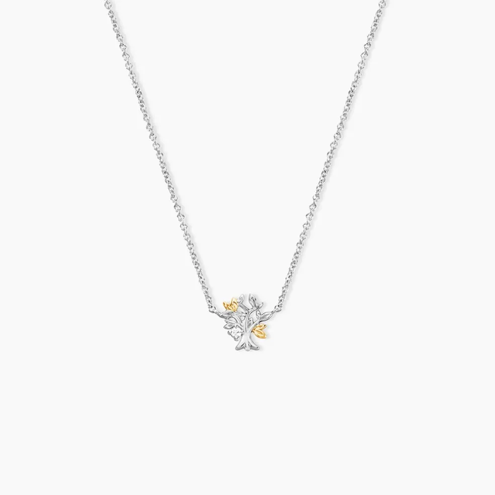 Collier Or Jaune Oxyde De Zirconium