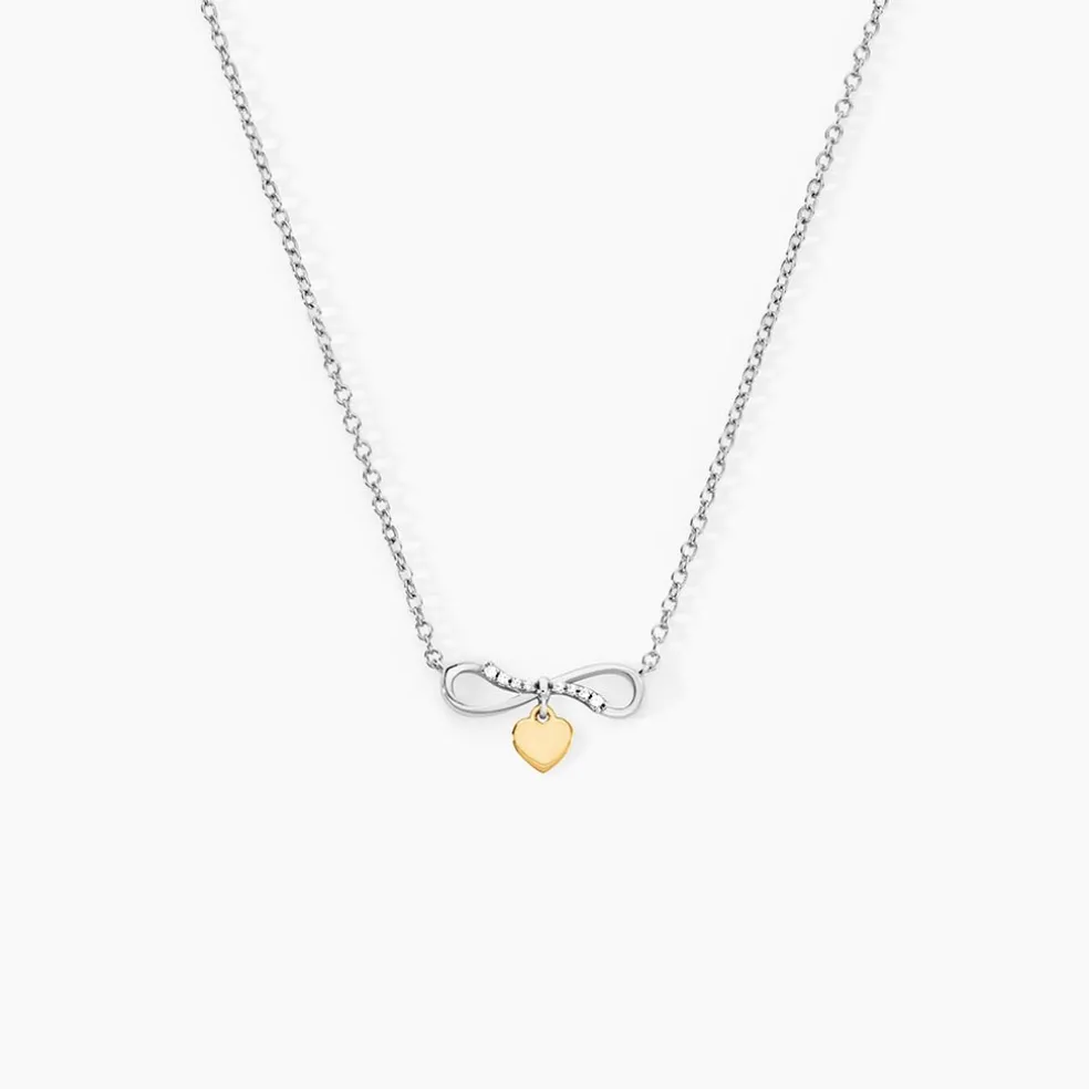 Collier Or Jaune Oxyde De Zirconium