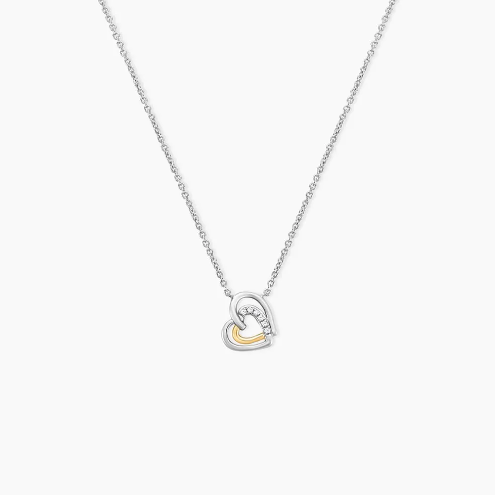 Collier Or Jaune Oxyde De Zirconium