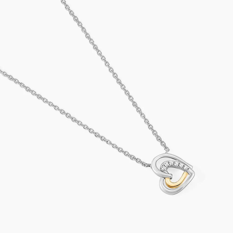 Collier Or Jaune Oxyde De Zirconium
