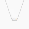 Collier Or Jaune Oxyde De Zirconium