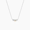 Collier Or Jaune Oxyde De Zirconium