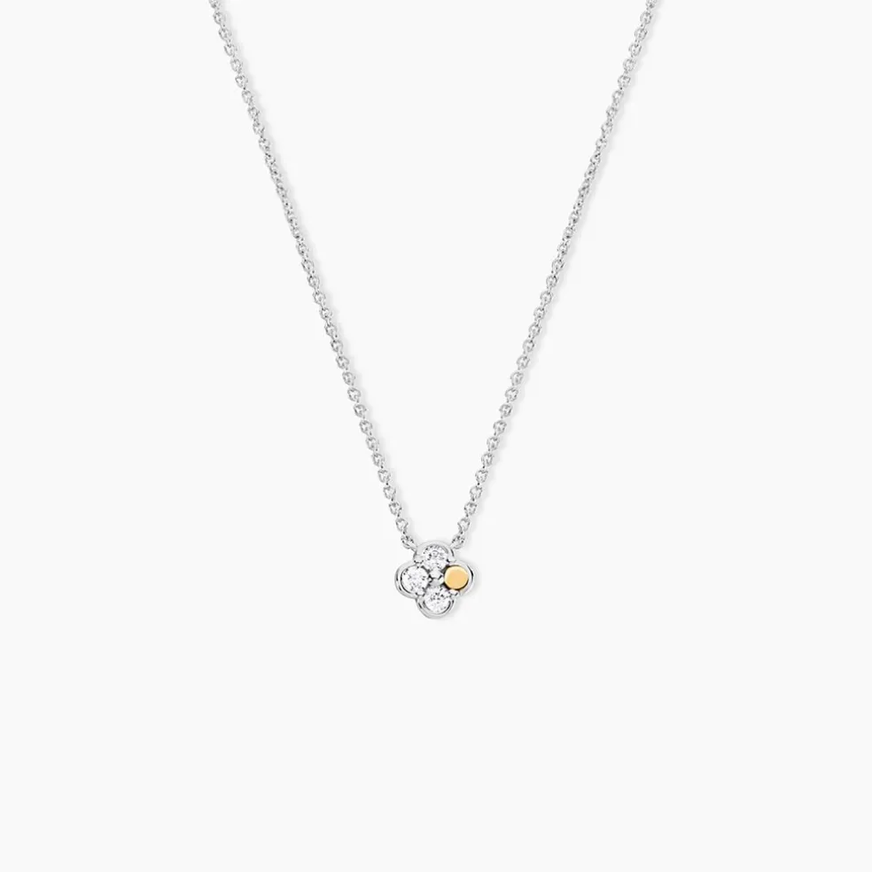 Collier Or Jaune Oxyde De Zirconium