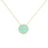 Collier Or Jaune Sweet Rosace Oxyde De Zirconium