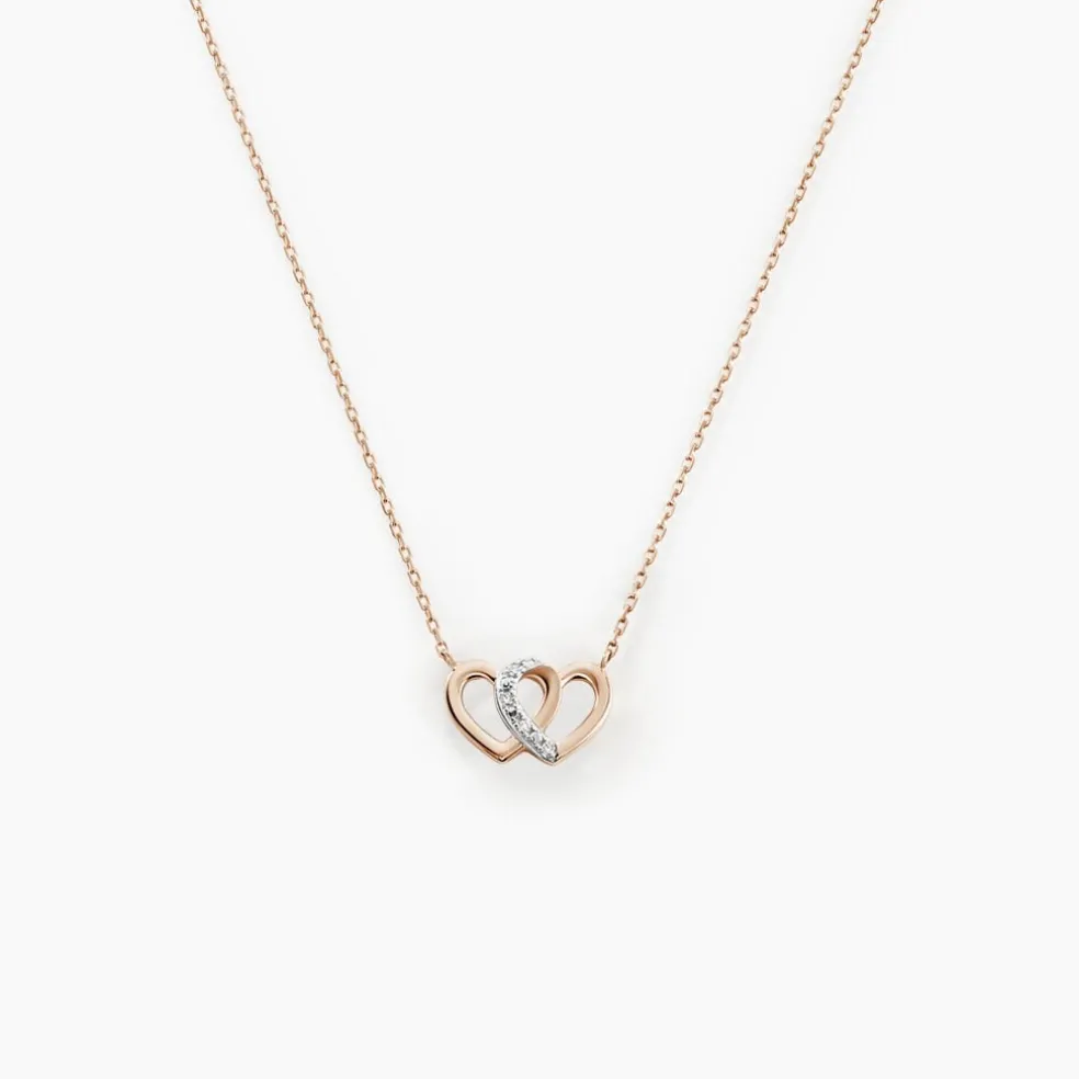 Collier Or Rose Valiere Diamants