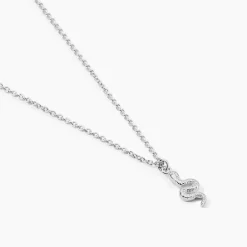 Collier Oria Argent Blanc