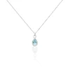 Collier Passion Or Blanc Topaze Et Oxyde De Zirconium
