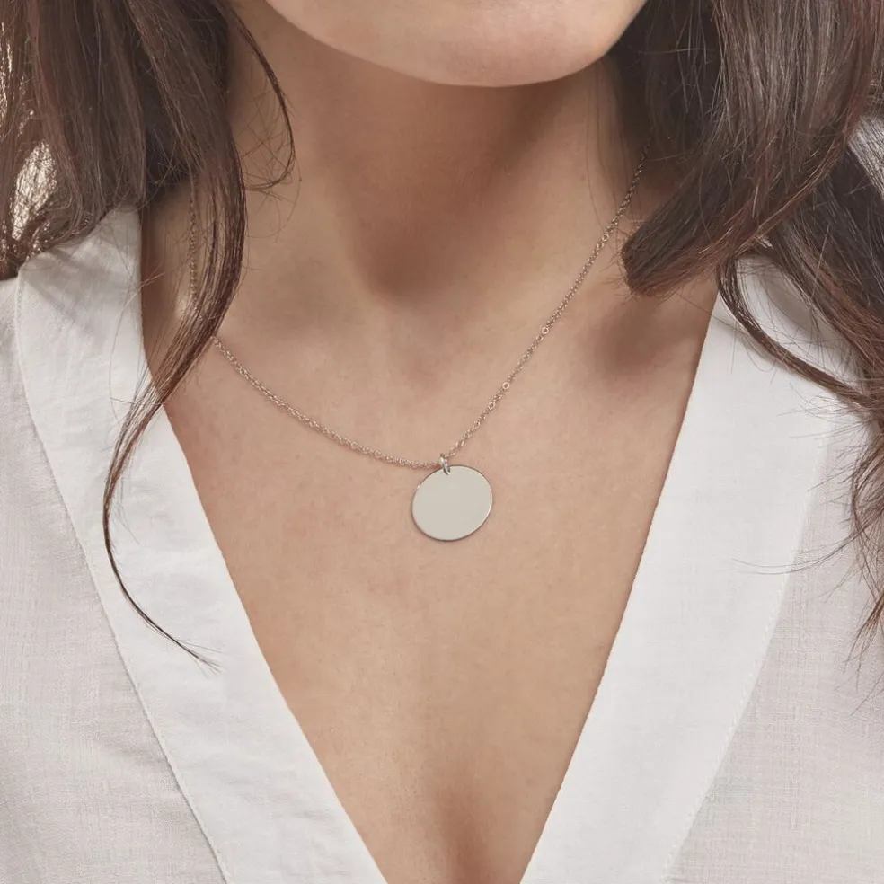 Collier Paula Argent Blanc
