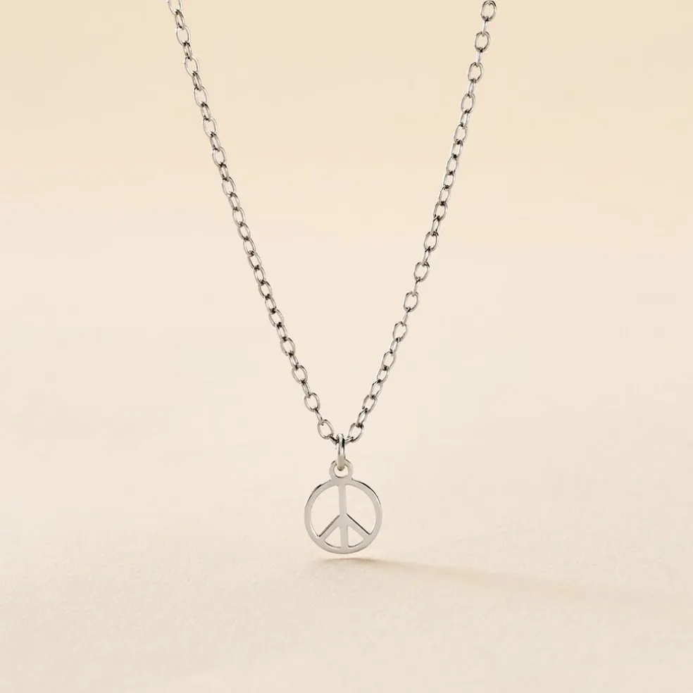 Collier Paz Argent Blanc