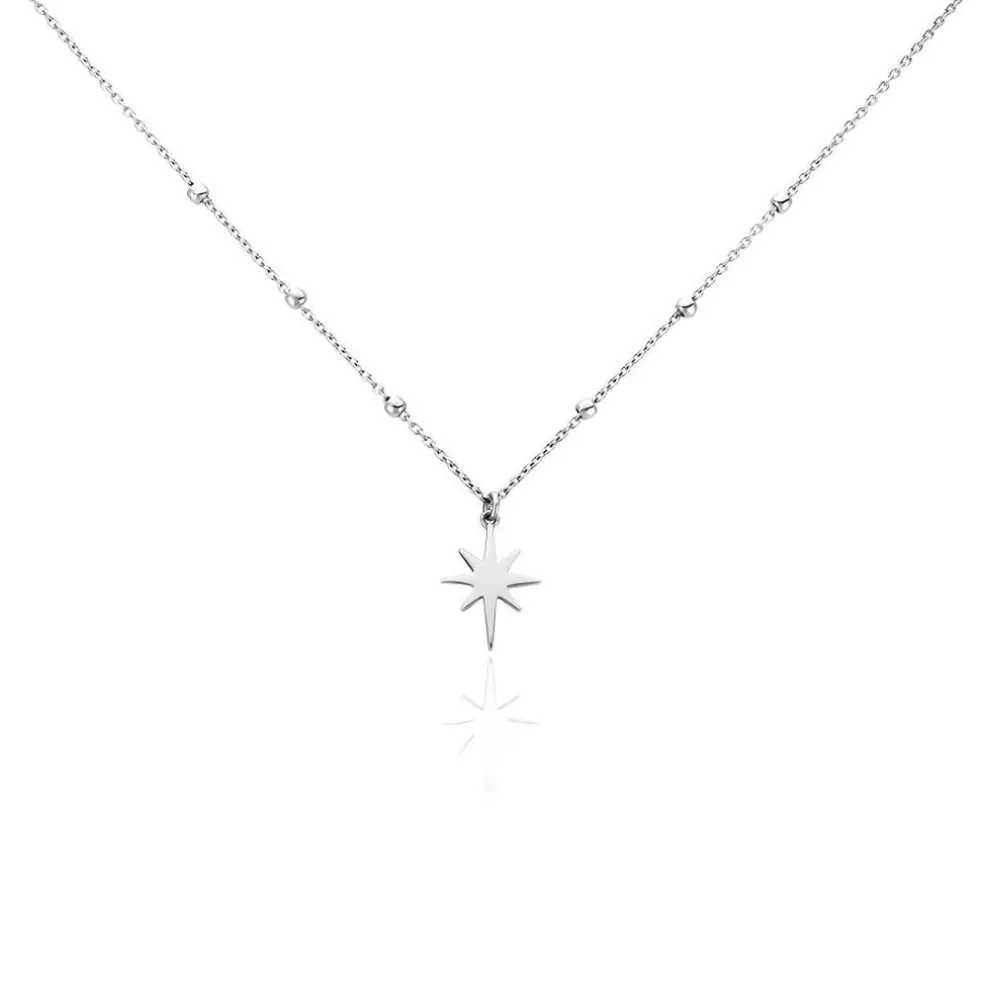 Collier Pearce Argent Blanc