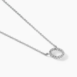 Collier Peytone Argent Blanc
