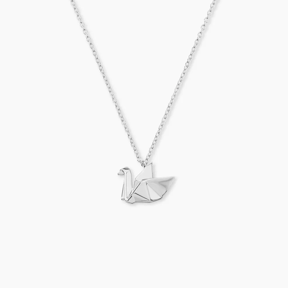 Collier Pila Argent Blanc