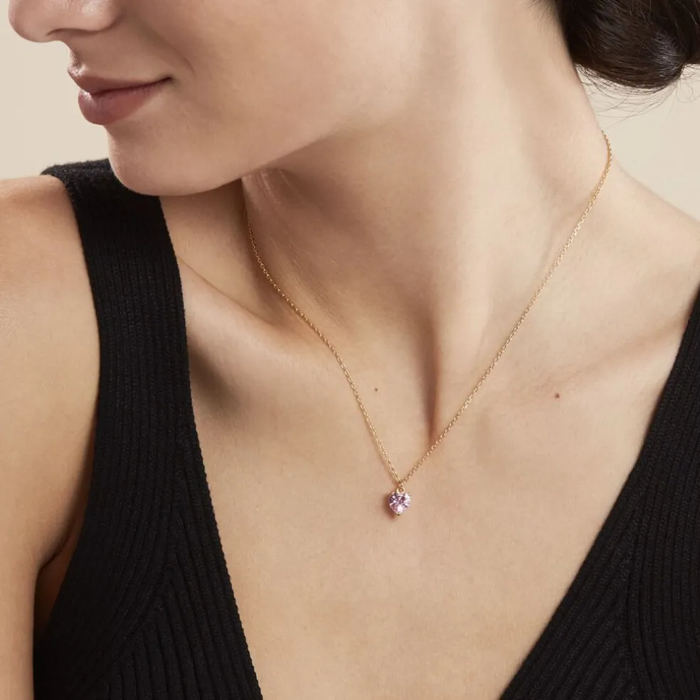 Collier Plaqué Or Carpantus Oxyde De Zirconium