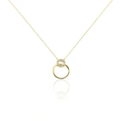 Collier Plaqué Or Essia Oxydes De Zirconium