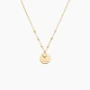 Collier Plaqué Or Fulvian Oxyde De Zirconium