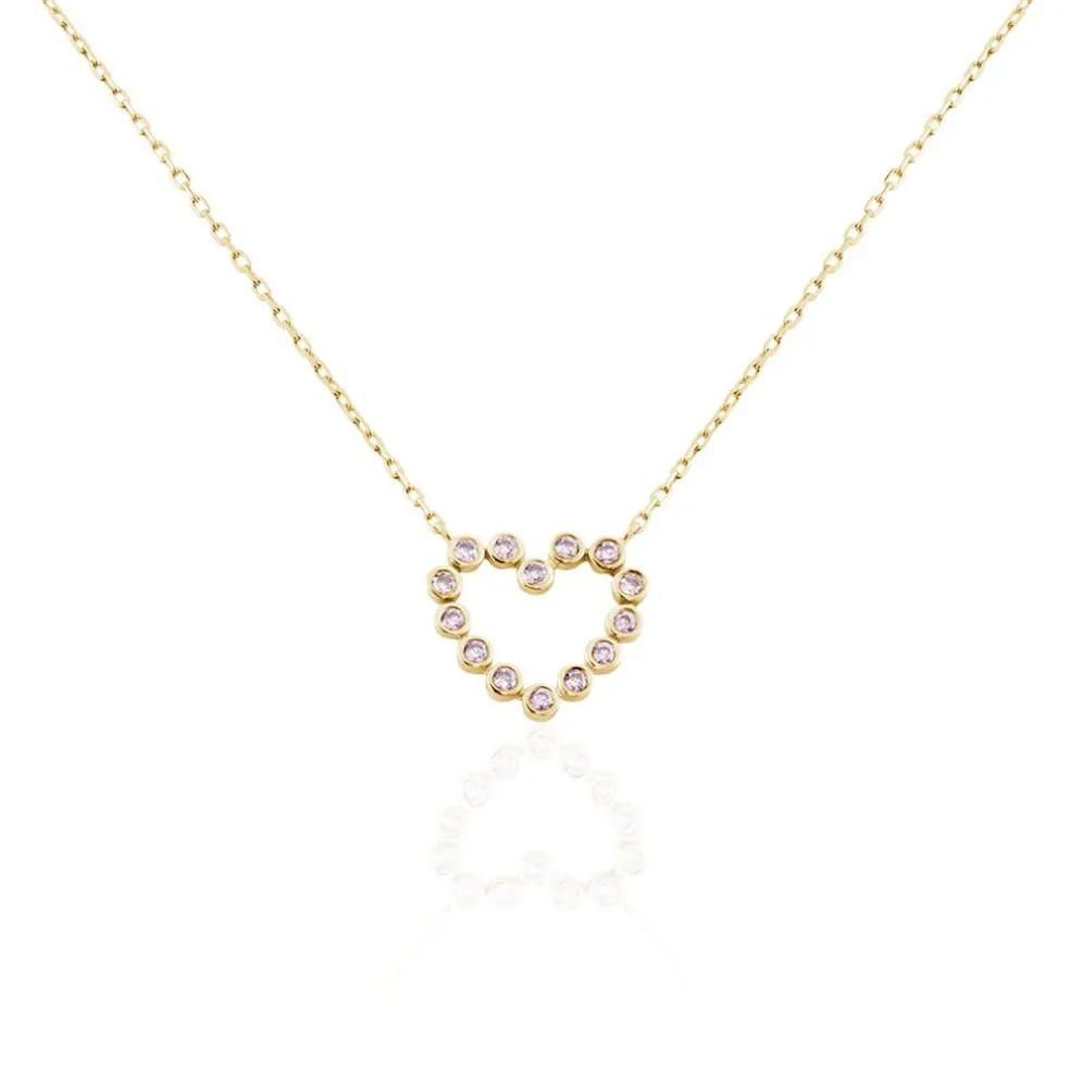 Collier Plaqué Or Jaune Danaë Oxydes De Zirconium