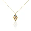 Collier Plaqué Or Jaune Eumelia Oxydes De Zirconium