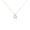 Collier Plaqué Or Jaune Lettra