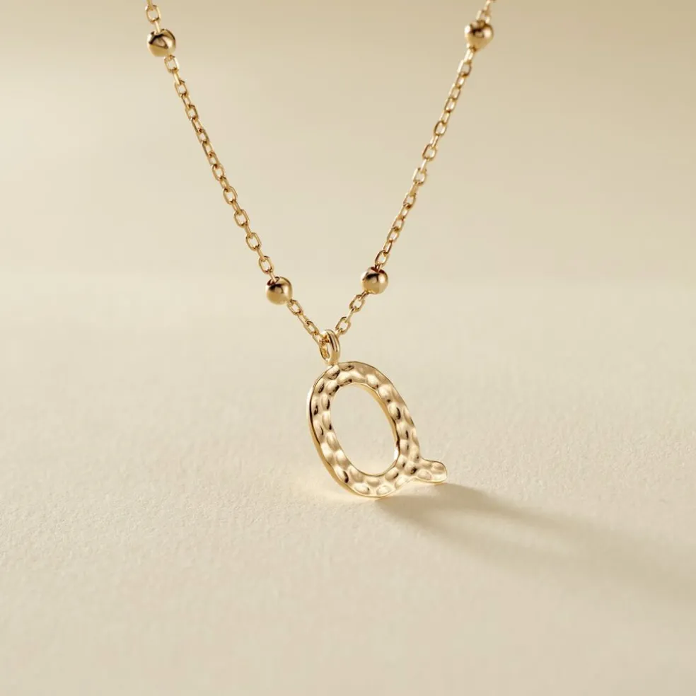 Collier Plaqué Or Jaune Lettra