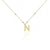 Collier Plaqué Or Jaune Lettra