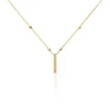 Collier Plaqué Or Jaune Lettra
