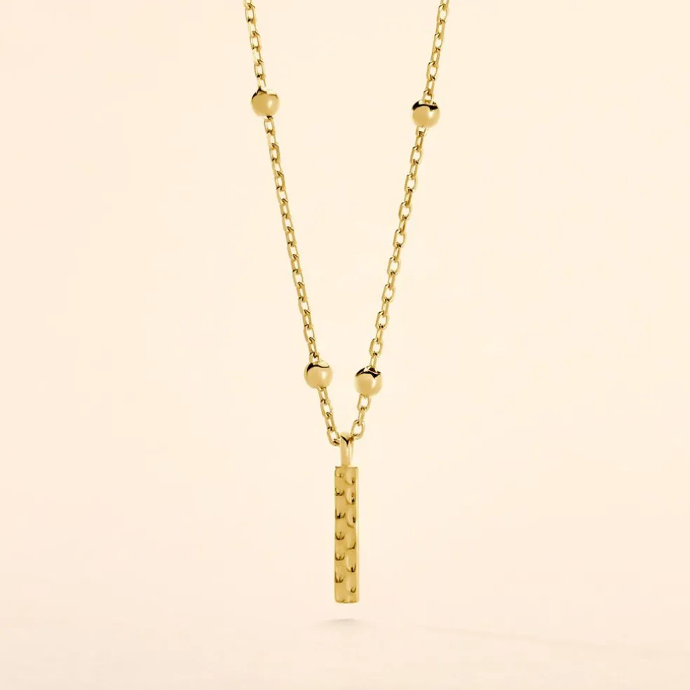 Collier Plaqué Or Jaune Lettra