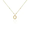 Collier Plaqué Or Jaune Lettra