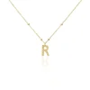 Collier Plaqué Or Jaune Lettra