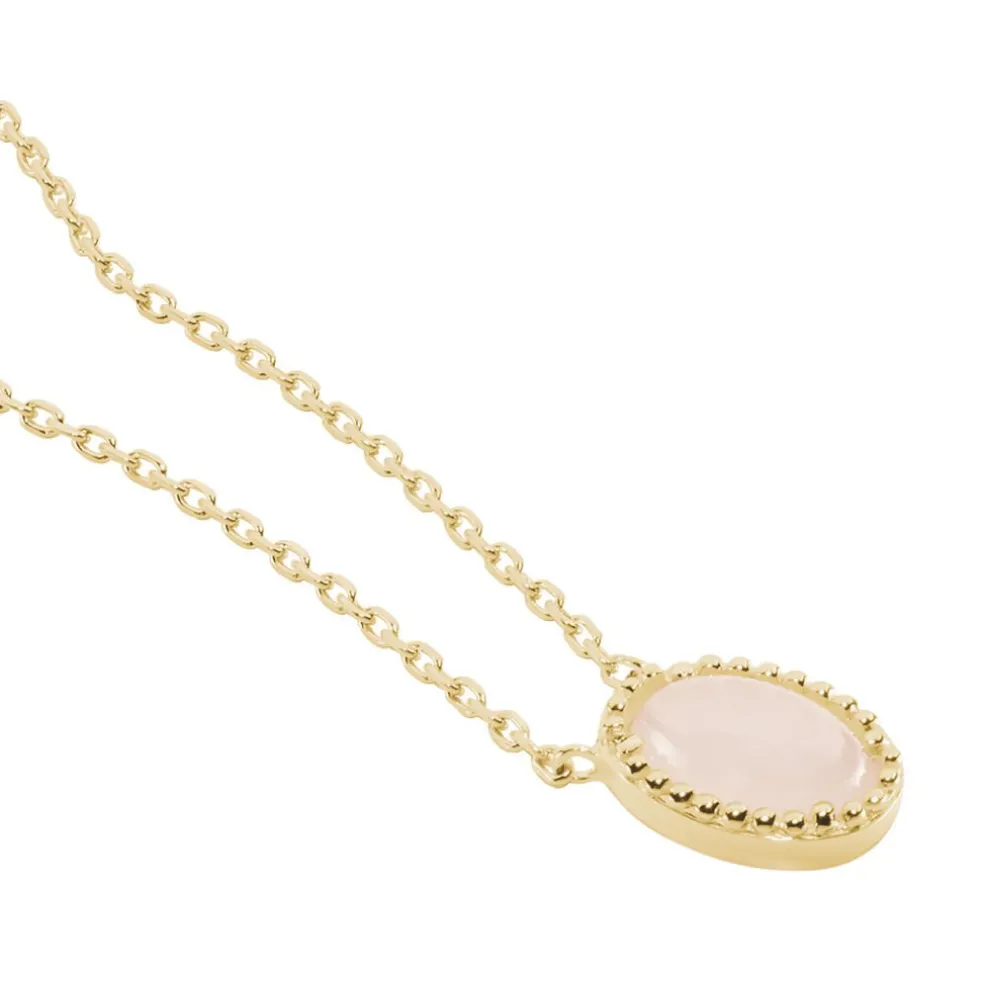Collier Plaqué Or Jaune Phileas Quartz