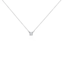 Collier Ponama Or Blanc Oxyde De Zirconium