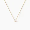 Collier Ponama Or Jaune Oxyde De Zirconium