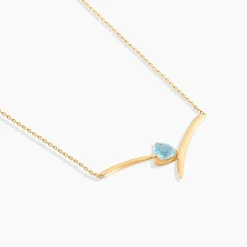 Collier Renaldine Or Jaune Topaze